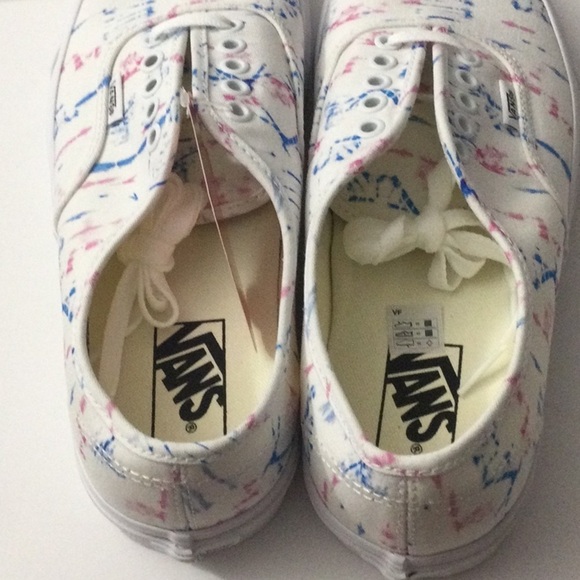 Madewell x Vans®  Lace-Up Sneakers Tie-Dye Women’s Size 10 White - Picture 8 of 12